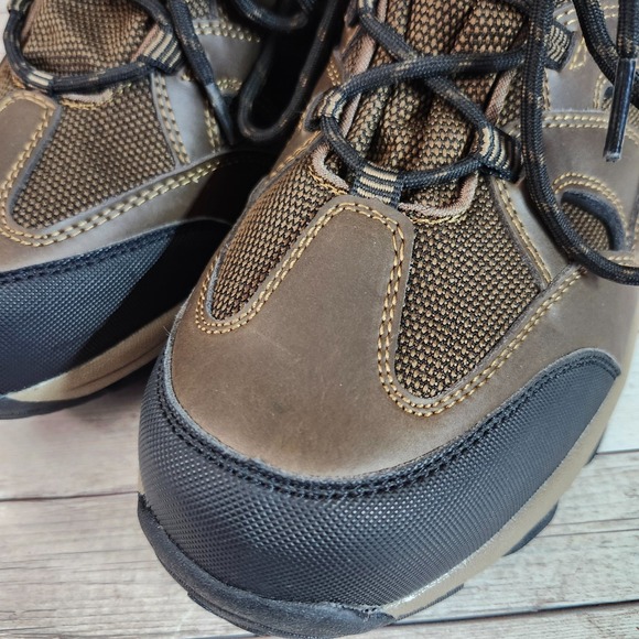 Eddie Bauer Men's Fairmont Hiking Boots Leather Waterproof - Brown Sz 12 - Picture 3 of 12